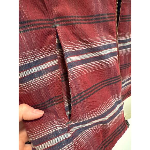 Prana Showdown Striped Plaid puffer jacket - Picture 3 of 7